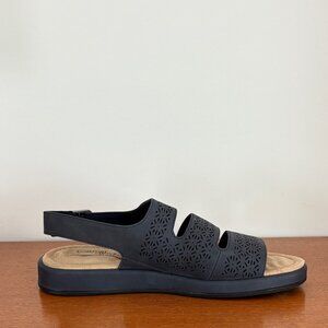 Easy Street Navy Blue Comfort Slingback Sandals